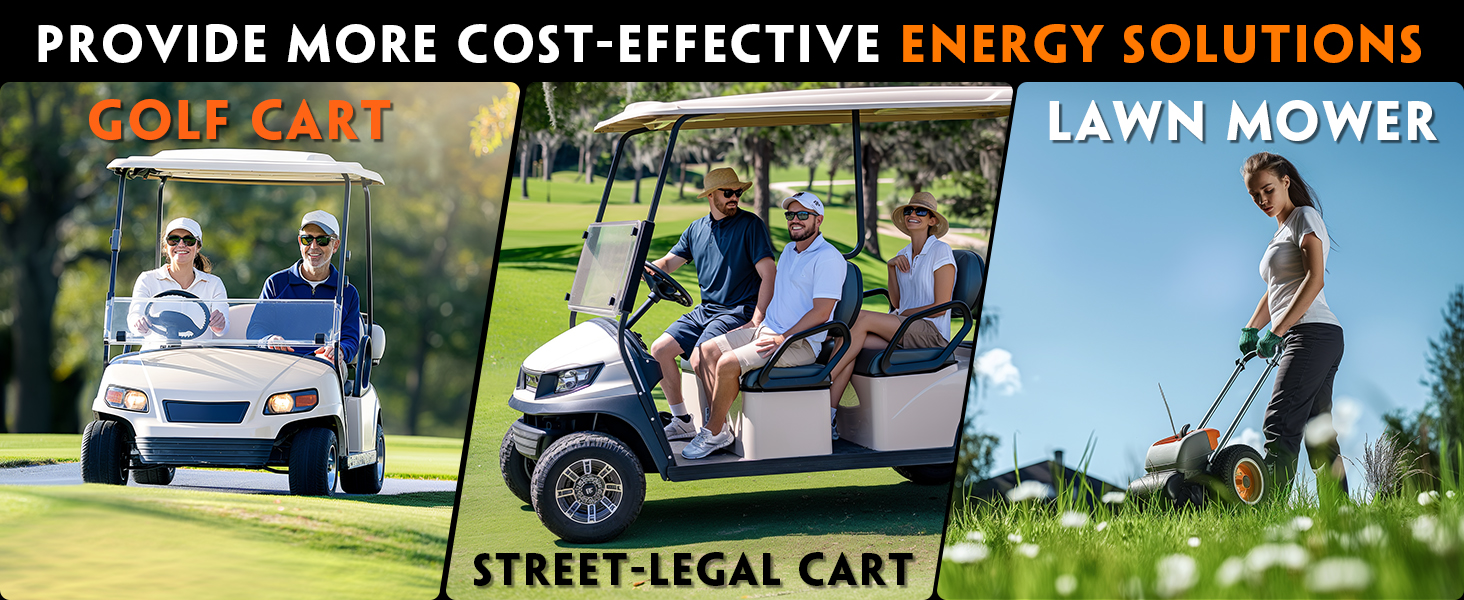 Cost-effective lithium battery solution for golf carts and trolling motors