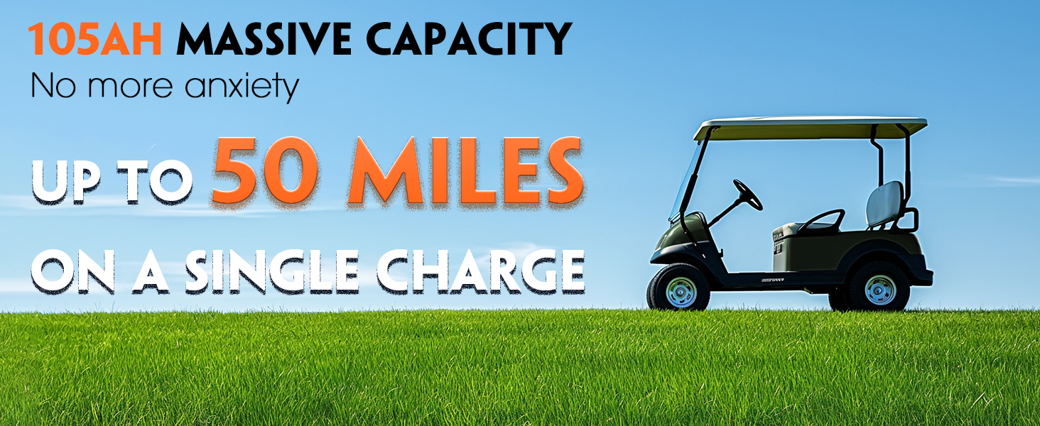 Cloudenergy 36V Golf Cart Battery Up to 50 Miles Per Charge
