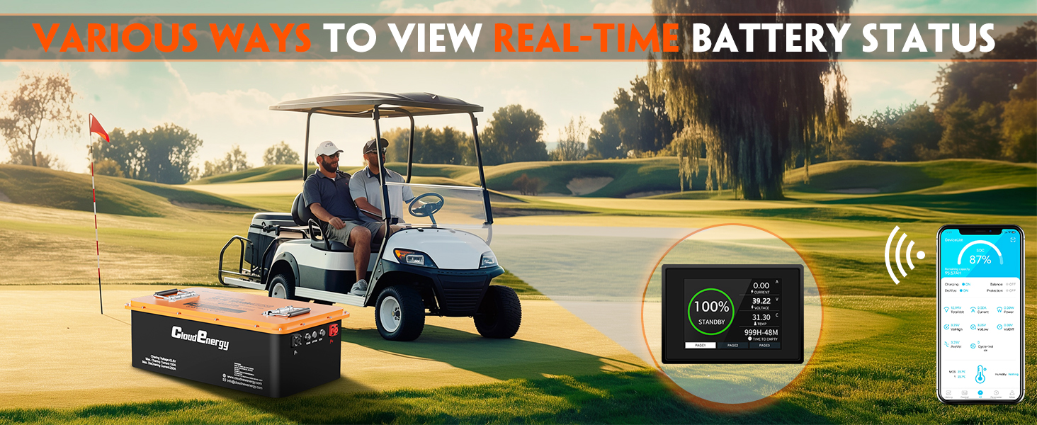 Monitor Battery via Bluetooth App and LCD Display